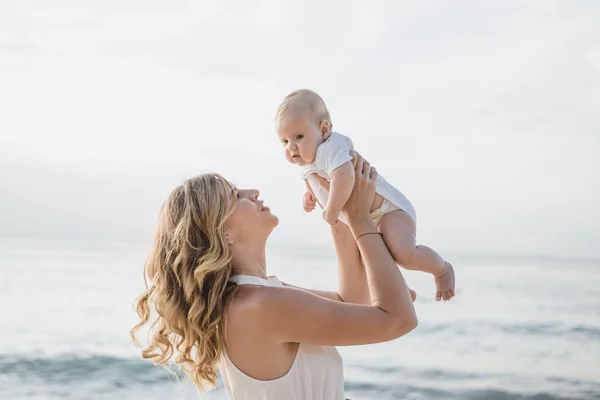 Happy woman with a child. — Stock Photo, Image