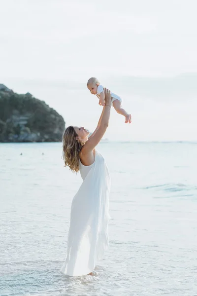 Happy woman with a child. — Stock Photo, Image