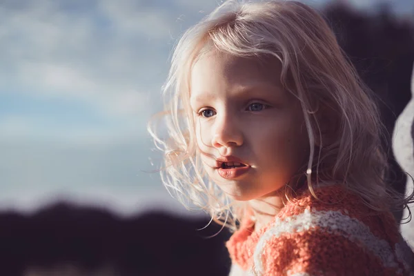 Portrait of hispanic little girl — Stock Photo, Image