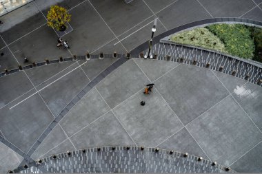 New York City, New York, ABD - 20 Ekim 2020: The Vessel, the Huds