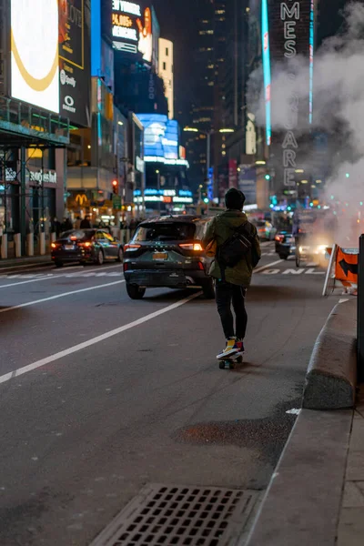 New York City Times Square Symboliserar Välstånd Och Mod — Stockfoto