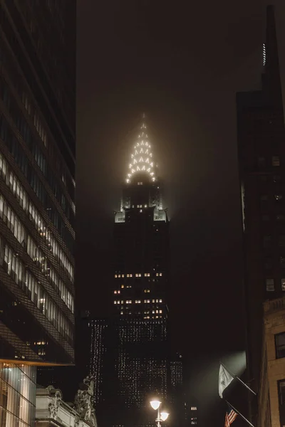 Chrysler Building Skyskrapor New York December 2020 — Stockfoto