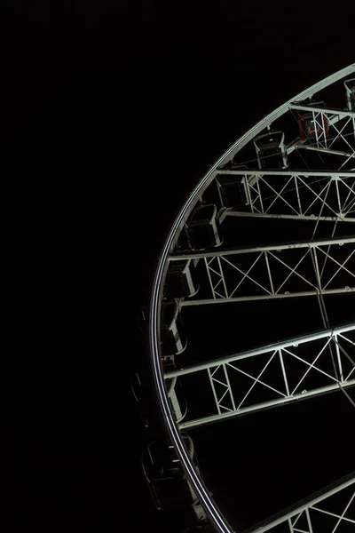 Ferris wheel in Miami at night.