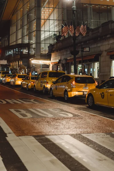 Yellow Taxis New York Street — Stock Photo, Image