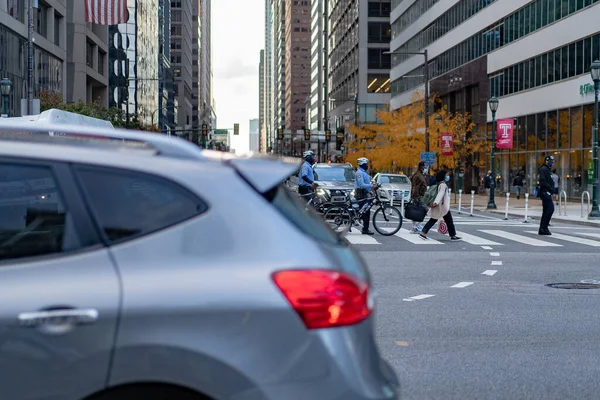 New York Philadelphie Photo Rue Rues Ville Décembre 2020 — Photo