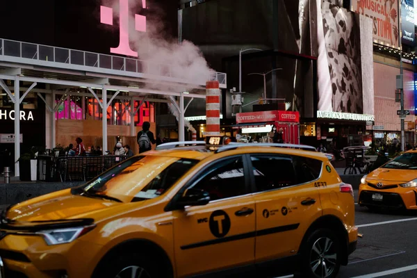 New York Manhattan Times Square Banners Publicitários — Fotografia de Stock