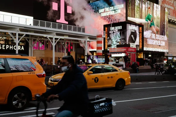 纽约曼哈顿时代广场 广告横幅 — 图库照片