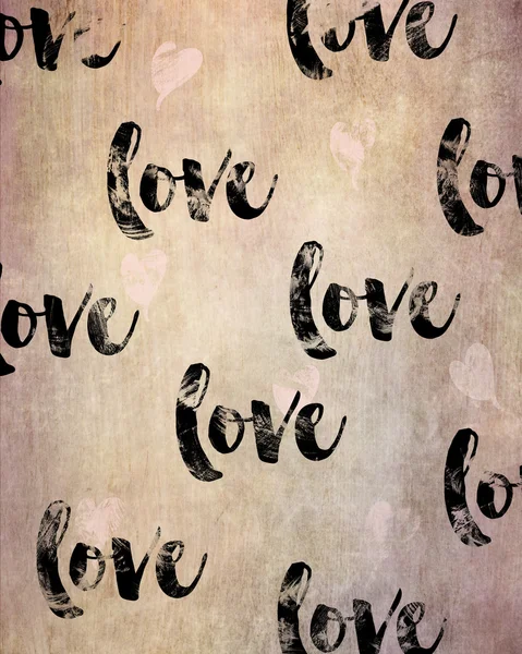 Wall art - poster with the word love — Stock Photo, Image