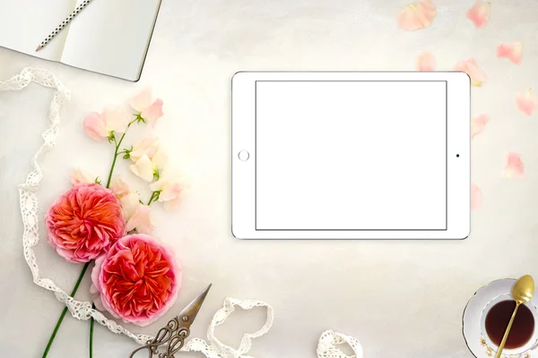 Muito estilo Desktop fotografia Mockup — Fotografia de Stock