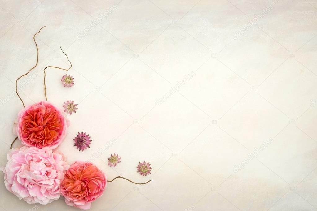 Pretty Styled Floral Desktop Mockup photograph