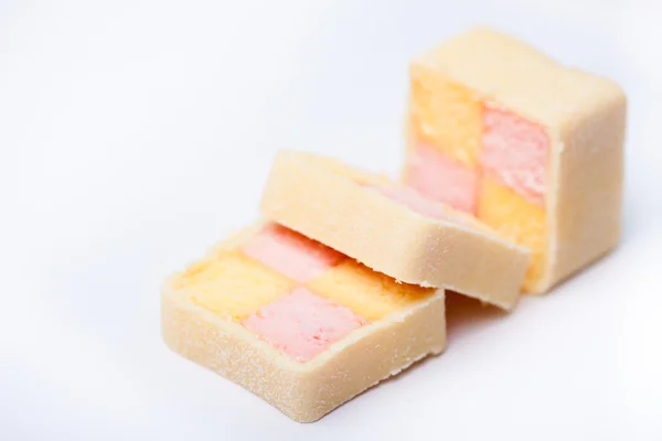 Battenburg ケーキのスライス — ストック写真