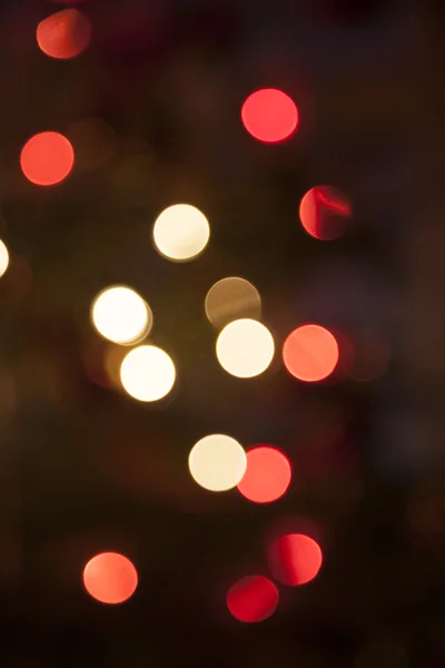 Kerstboom met lichten - Bokeh — Stockfoto