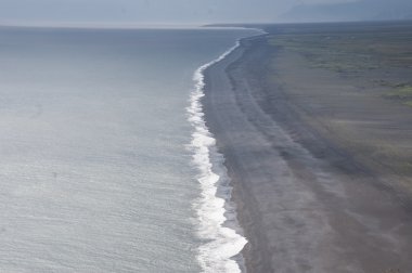 Manzara siyah kum Beach