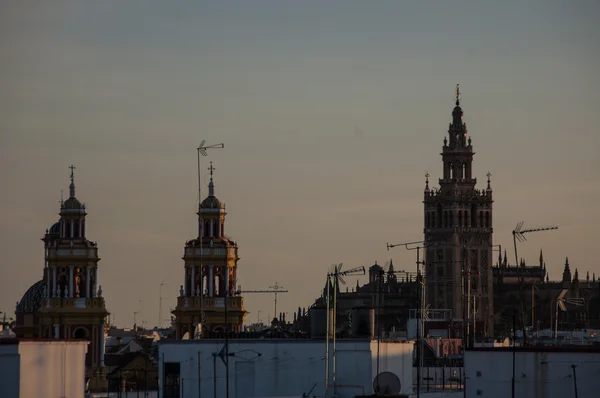 Střechy ze Sevilly s Giralda v pozadí — Stock fotografie