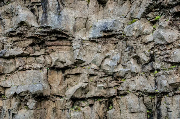 Parede de rochas em ruína — Fotografia de Stock