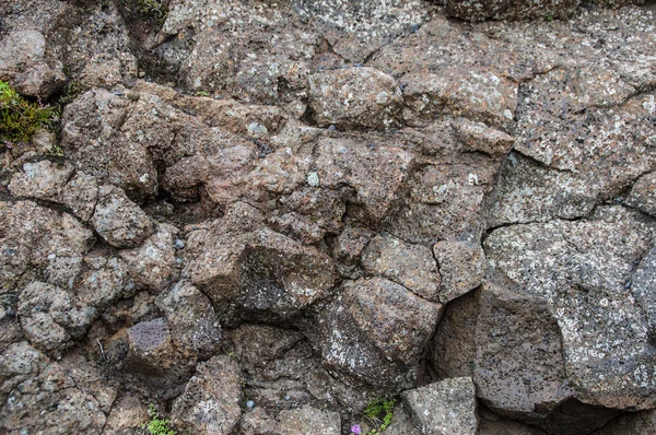 Mur de rochers en ruine — Photo