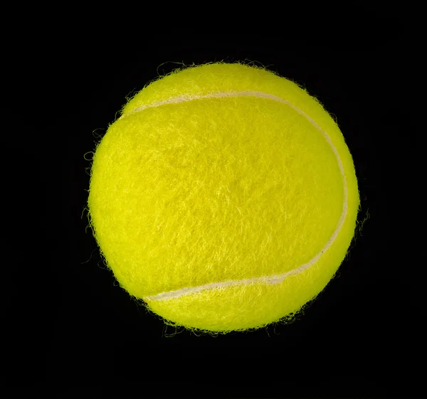 Tennisboll isolerade på svart — Stockfoto