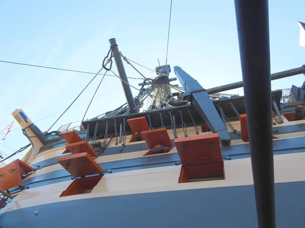 Portsmouth Taki Eski Zafer Gemisinin Dış Cephesi — Stok fotoğraf