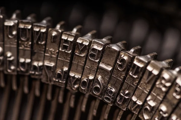 Details op antieke typemachine — Stockfoto