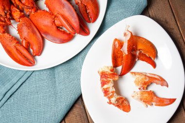 Cooked red Lobsters clipart