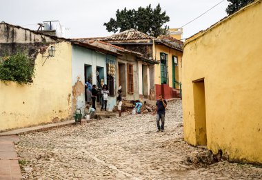 Trinidad, Küba'nın merkezinde sokak