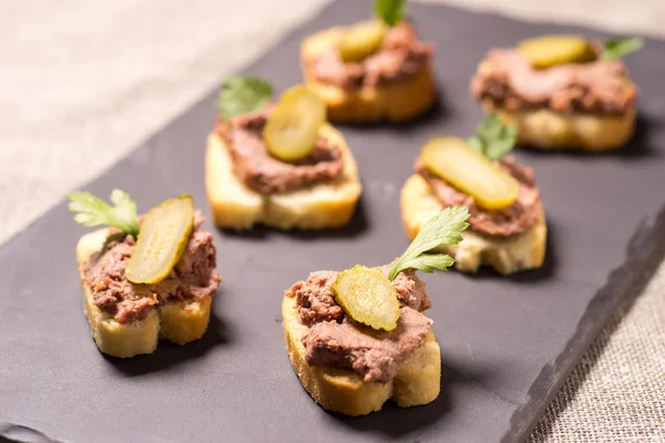 Aperitivo con paté —  Fotos de Stock