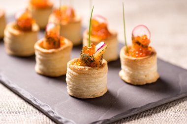 Lezzetli vatandaşlara somon meze