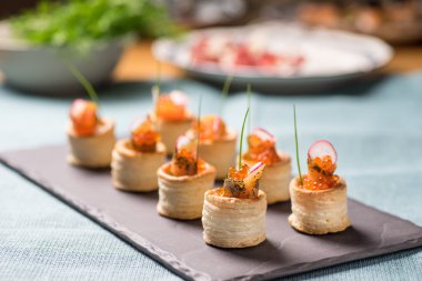 Lezzetli vatandaşlara somon meze