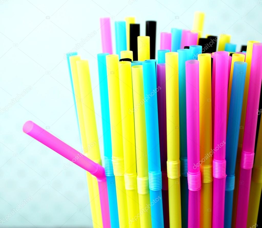 Colorful straws for drinks