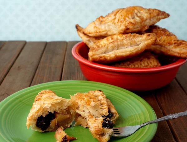 Pasticcini danesi, tasche di mele — Foto Stock