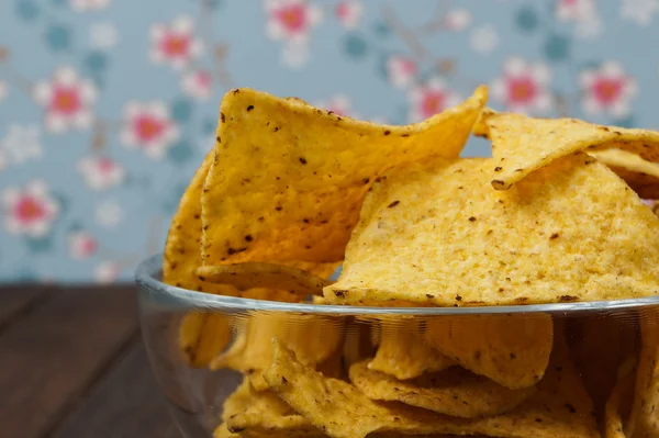 Bowl of tortilla chips — Stock Photo, Image