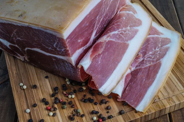 Whole prosciutto italian ham — Stock Photo, Image