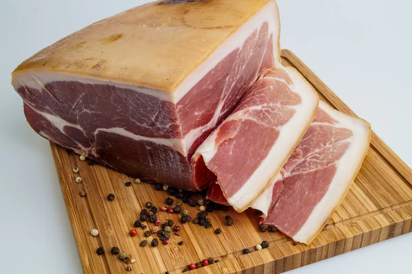 Whole prosciutto italian ham — Stock Photo, Image
