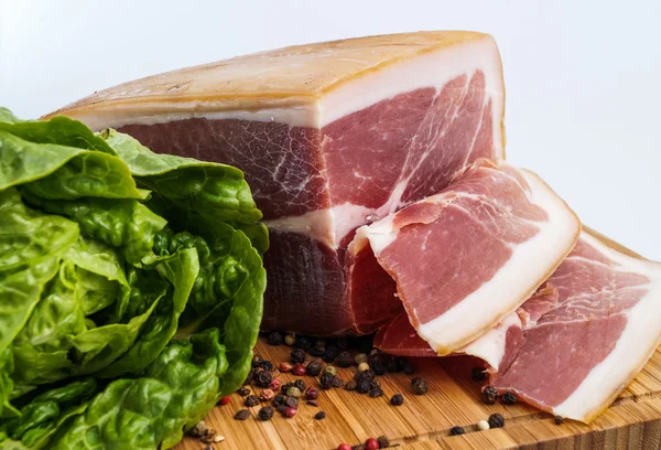 Whole prosciutto italian ham — Stock Photo, Image