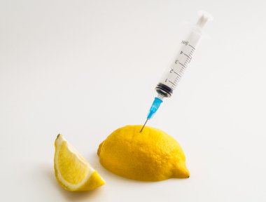 Limon şırınga ile