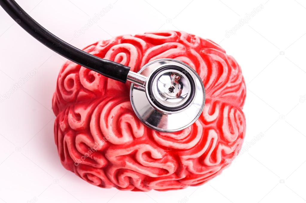 Brain and stethoscope