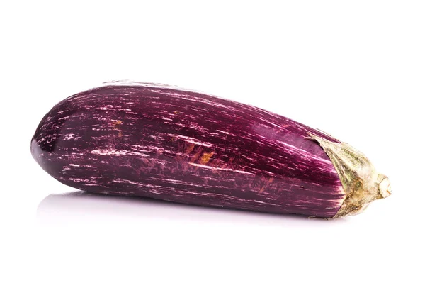 Striped healthy eggplants — Stock Photo, Image