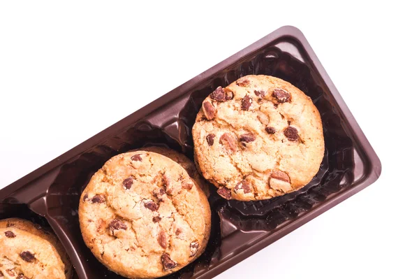 Tumpukan Cokelat Chip Cookies yang lezat — Stok Foto