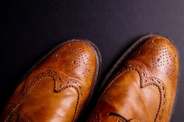 エレガントな紳士革の靴 — ストック写真
