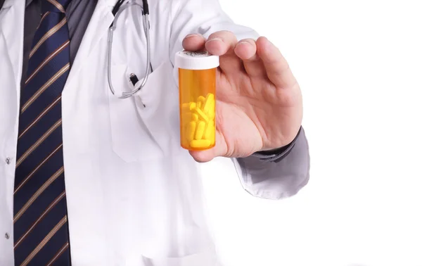 Doctor with Medicine in Hand — Stock Photo, Image