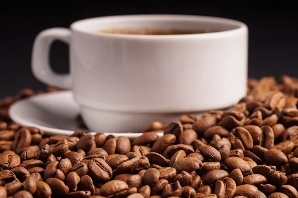 Káva a fazole — Stock fotografie