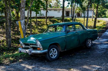 Havana'daki eski model araba