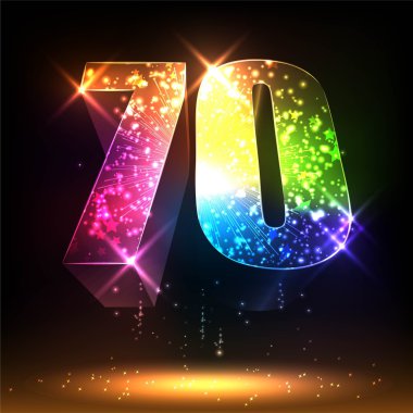 Sayı yetmiş. 3D resimler