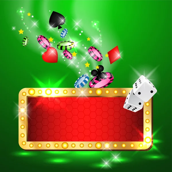 Casino Party Vector. Gagner gros ! — Image vectorielle