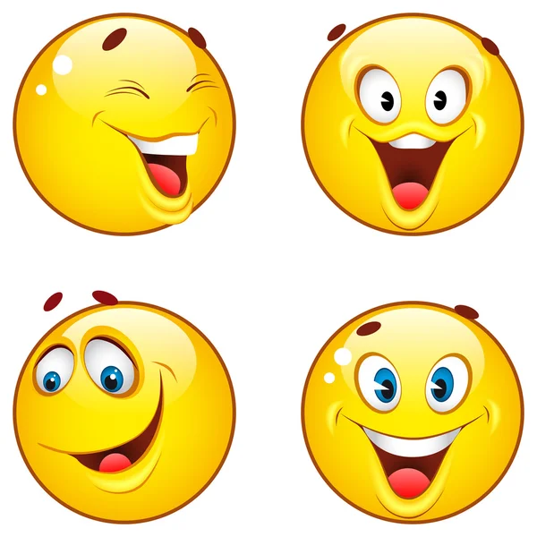 Smiley icons — Stock Vector