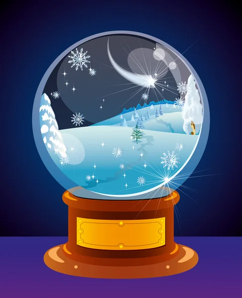 Globo de neve — Vetor de Stock