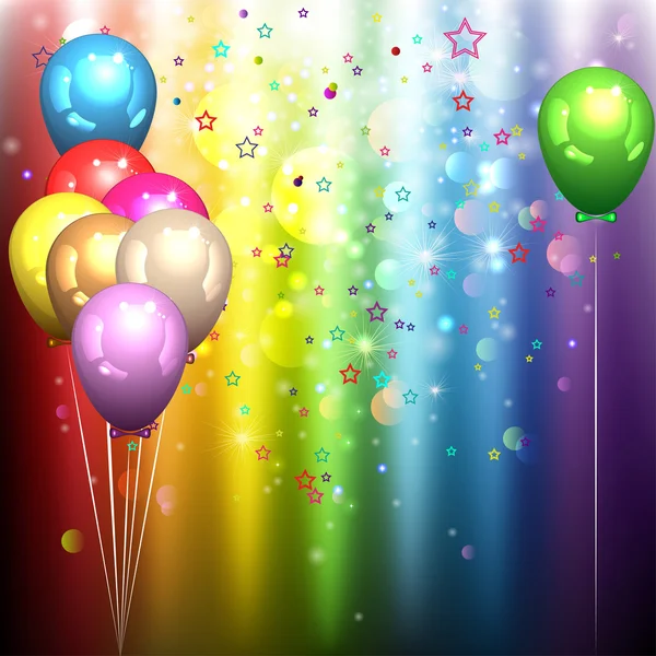 Многоцветные воздушные шары — стоковый вектор