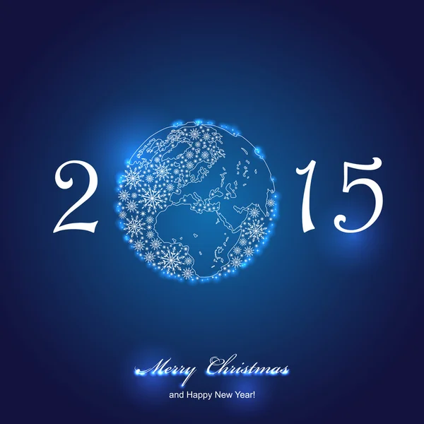 2015 mutlu yeni yıl posterler — Wektor stockowy