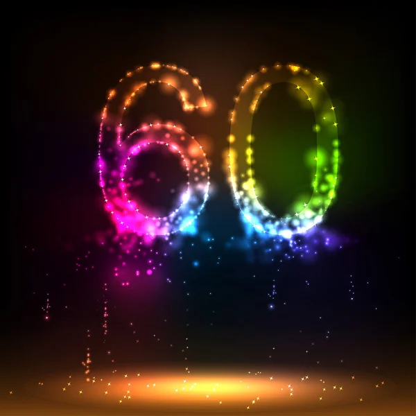 번호 60 — 스톡 벡터