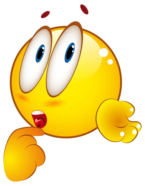 Premium Vector  Cute funny think emoji smile face with question